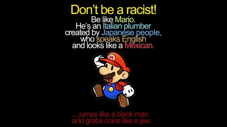 Super Mario, Mario Bros., Super Mario Bros., Racism HD Wallpaper Desktop Background