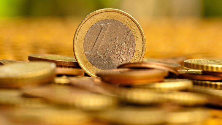 depth of field, Coins, Euros HD Wallpaper Desktop Background