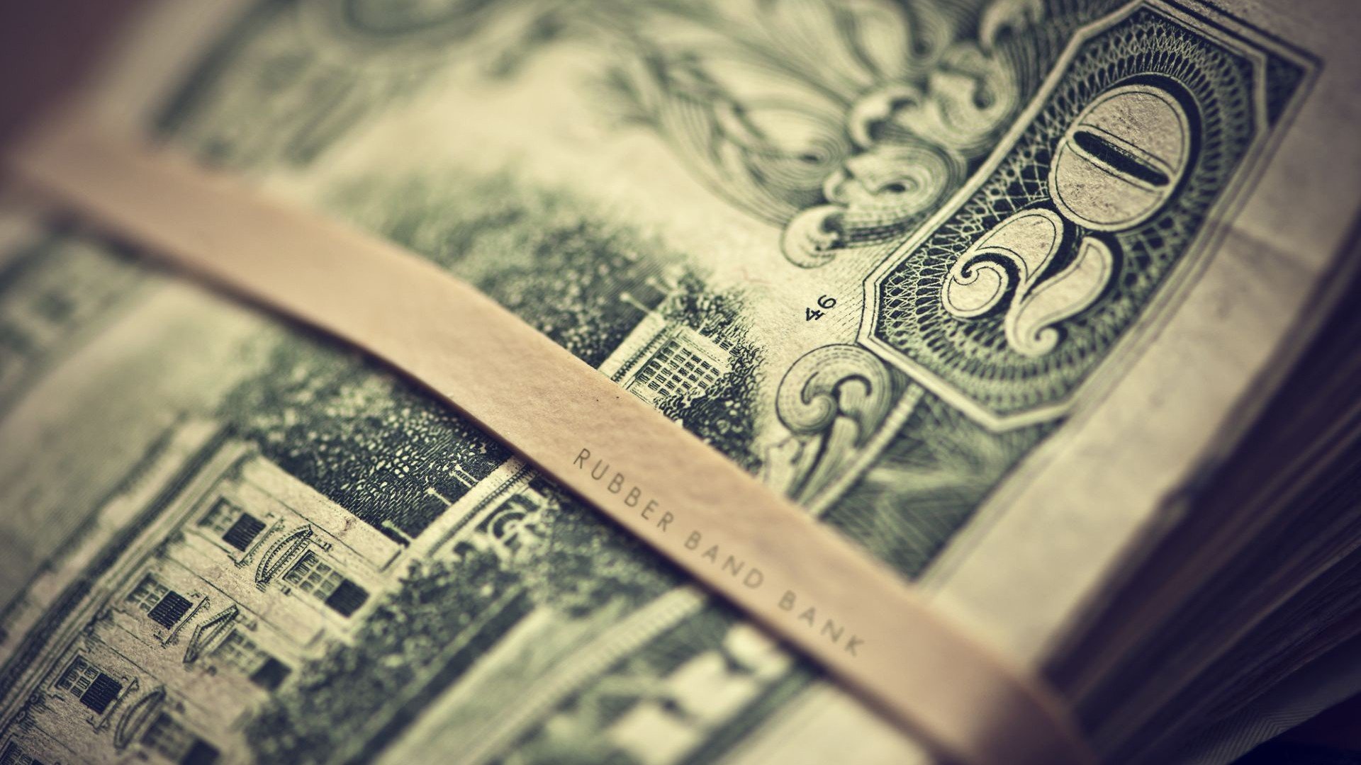 depth of field, Dollar bills, Dollars Wallpaper