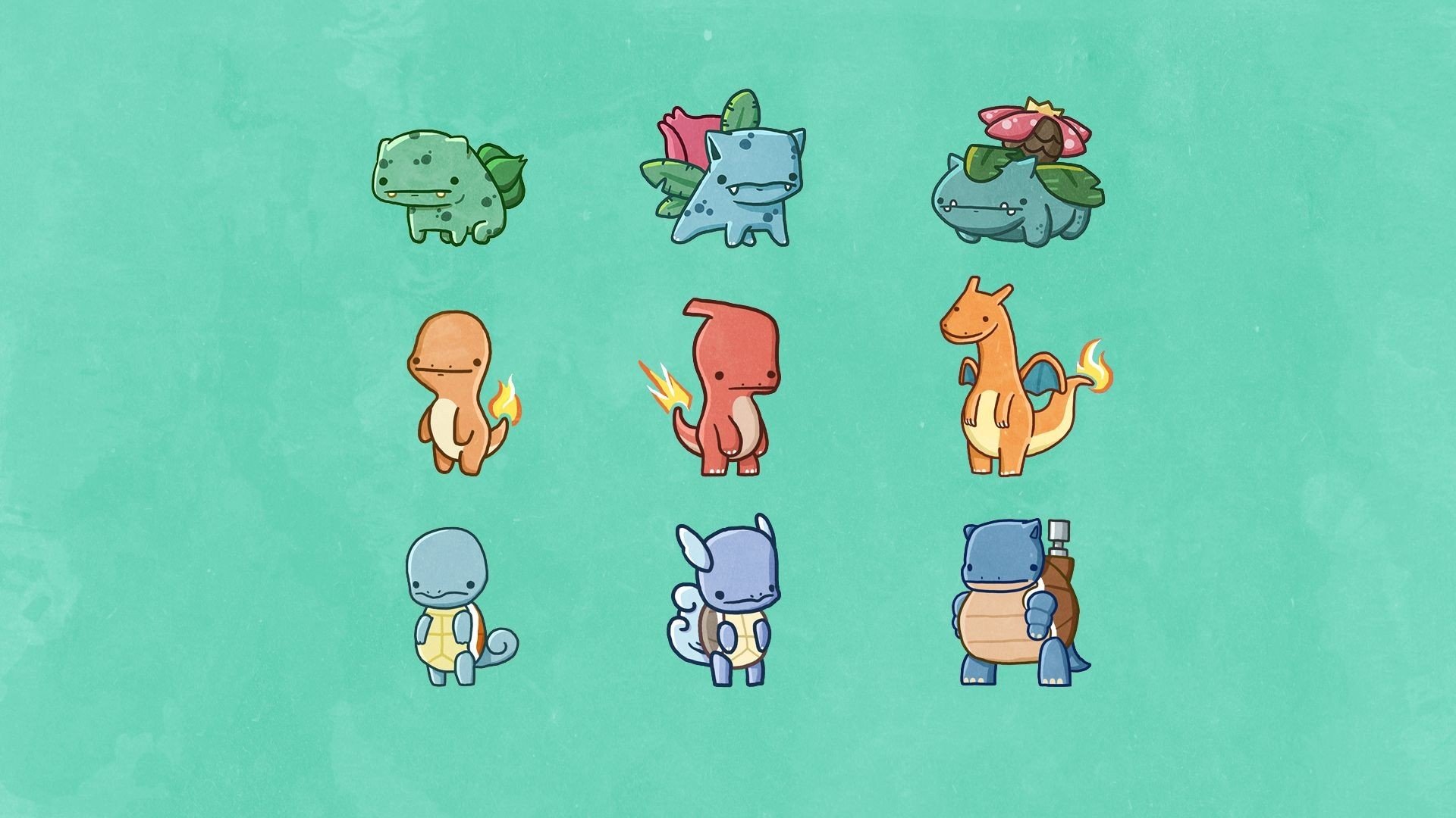 Pokemon, Starters Wallpaper