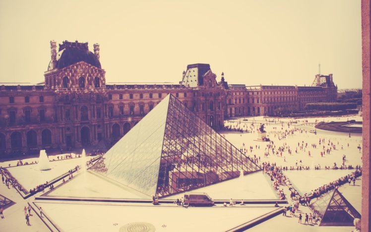 museum, Paris, Filter HD Wallpaper Desktop Background