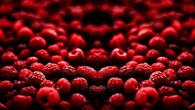 mirrored, Raspberries HD Wallpaper Desktop Background