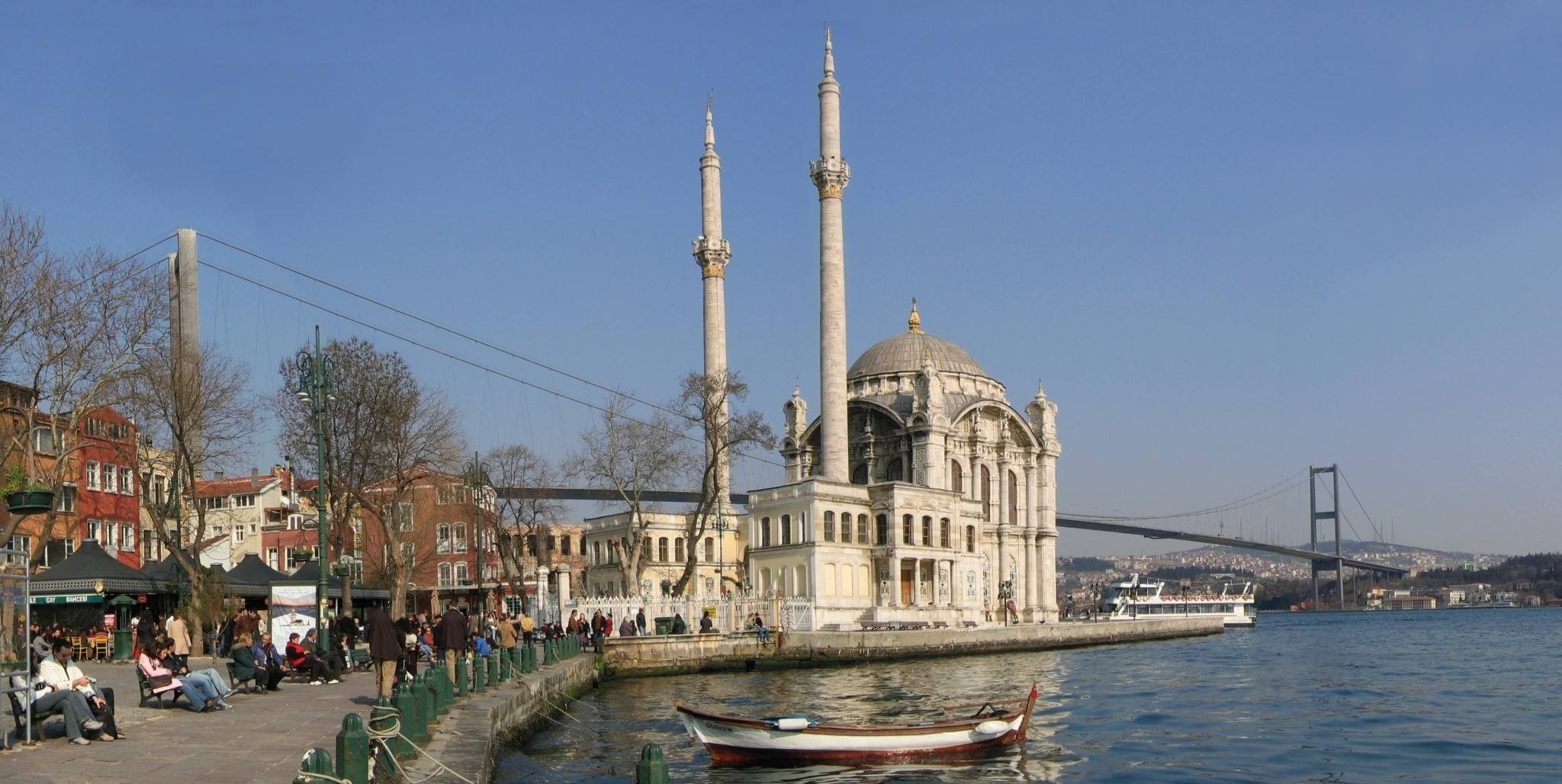 Turkey, Mosques, Bridge, Istanbul, Ortaköy Mosque Wallpaper