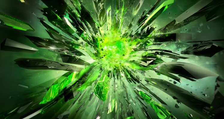 green, Explosion HD Wallpaper Desktop Background