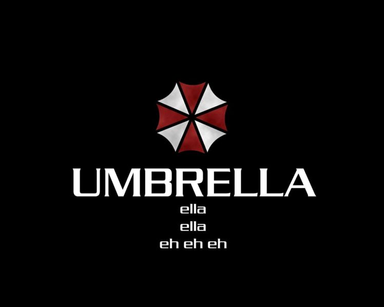 simple background, Black, Umbrella Corporation HD Wallpaper Desktop Background