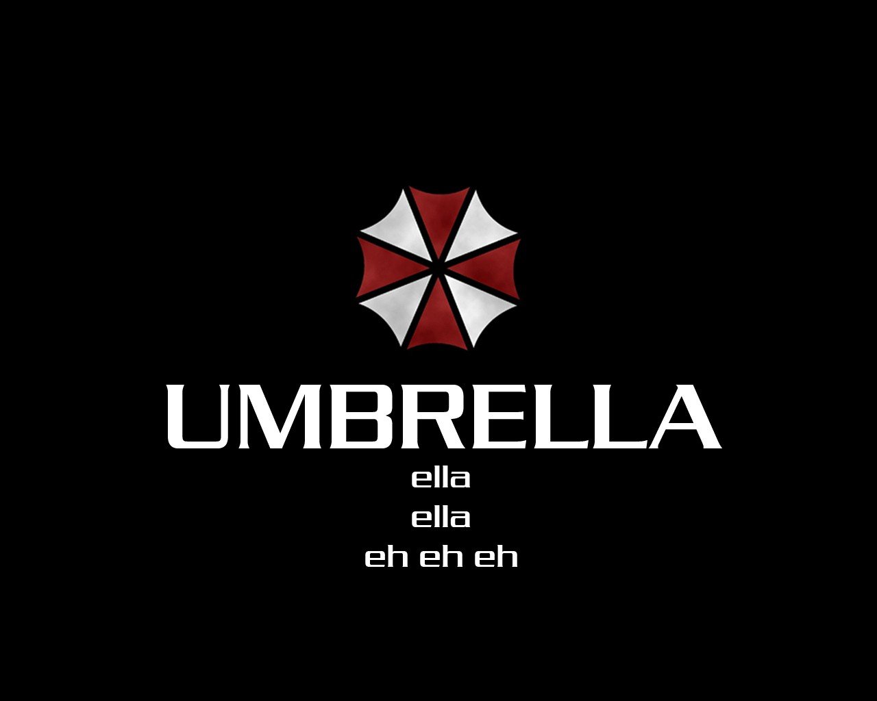 simple background, Black, Umbrella Corporation Wallpaper
