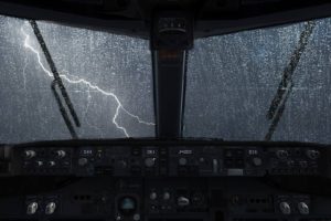 airplane, Lightning, Rain, Water on glass, Boeing, Boeing 737NG, 737