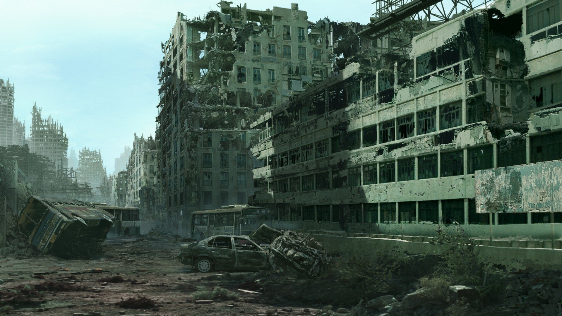 ruin, Urban, Cityscape, Apocalyptic Wallpaper