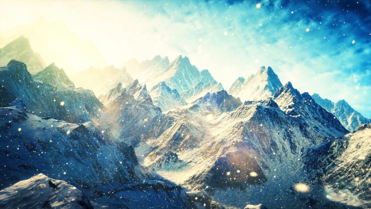 mountain, Snow HD Wallpaper Desktop Background