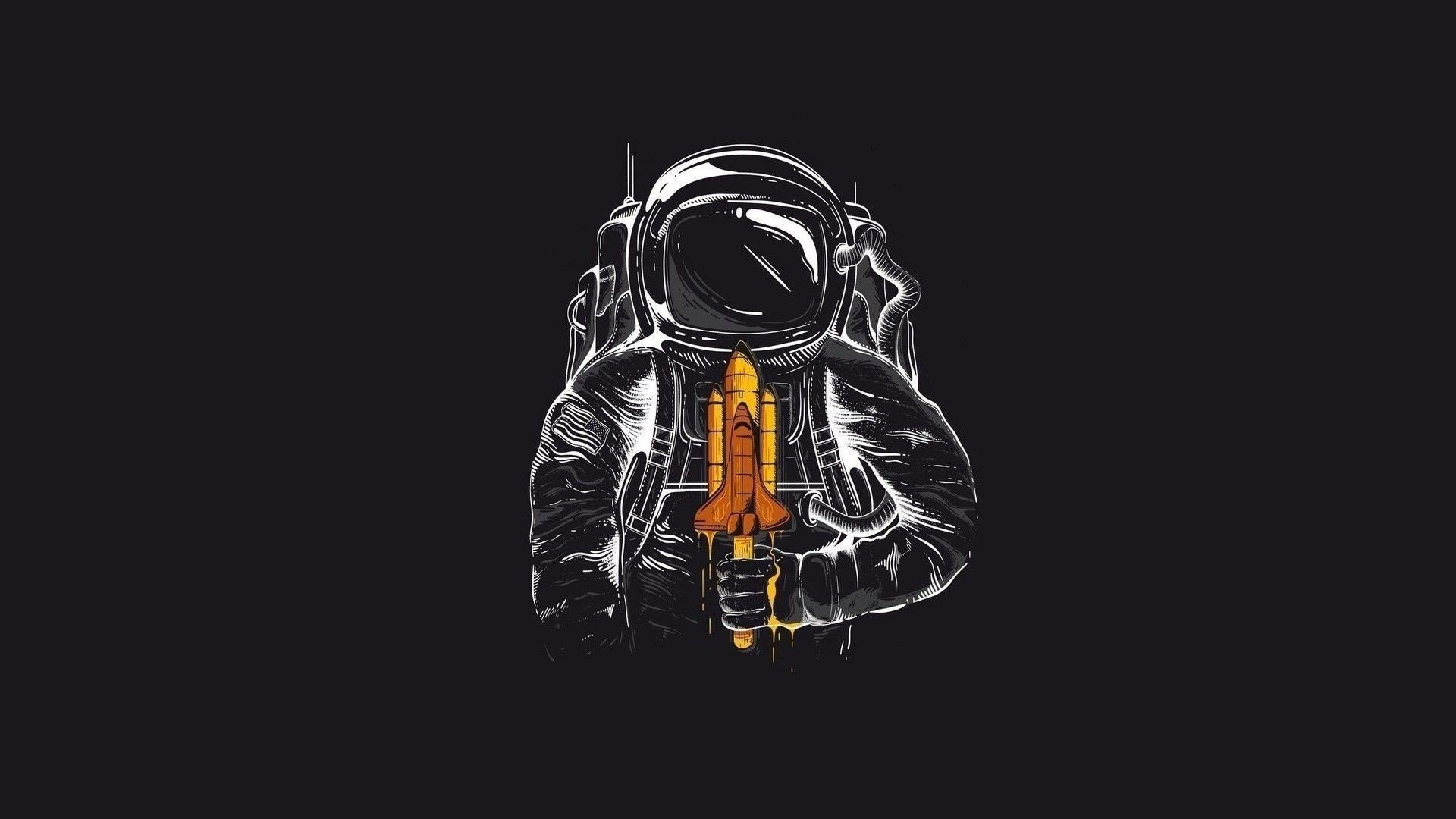 astronaut, Popsicle Wallpaper