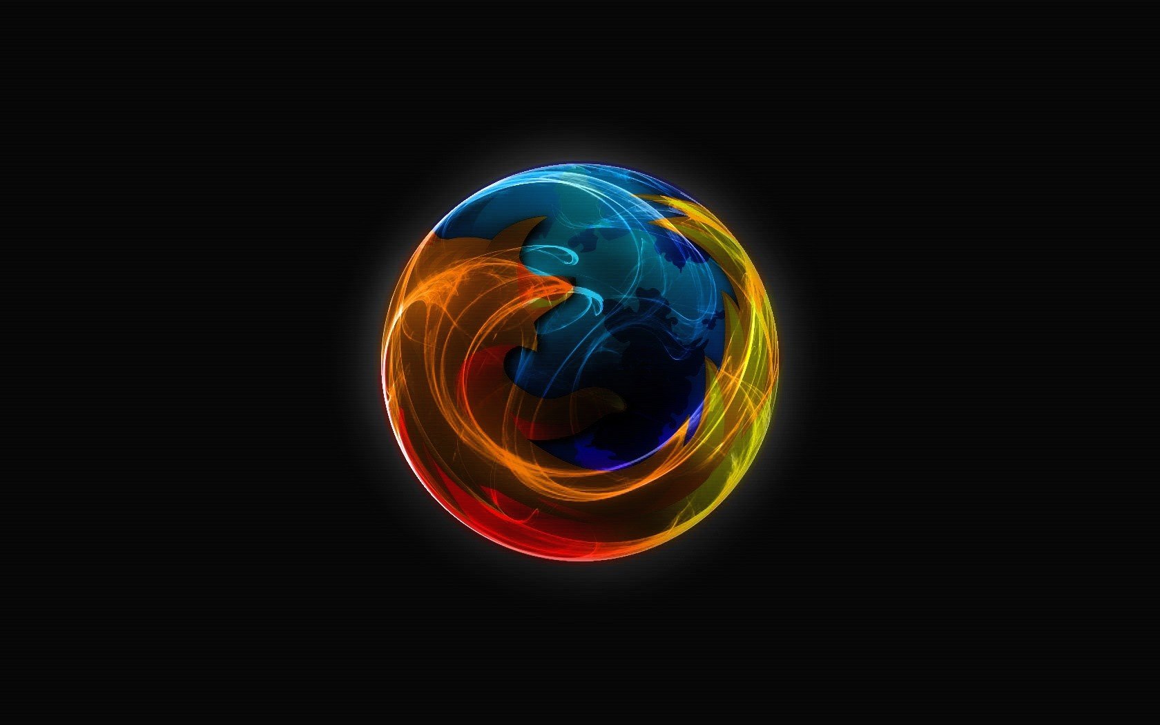 Mozilla Firefox, Logo, Open source, Browser, Dark, Fox Wallpaper