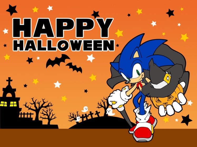 Halloween, Sonic the Hedgehog HD Wallpaper Desktop Background