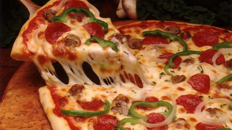 food, Pizza, Cheese HD Wallpaper Desktop Background