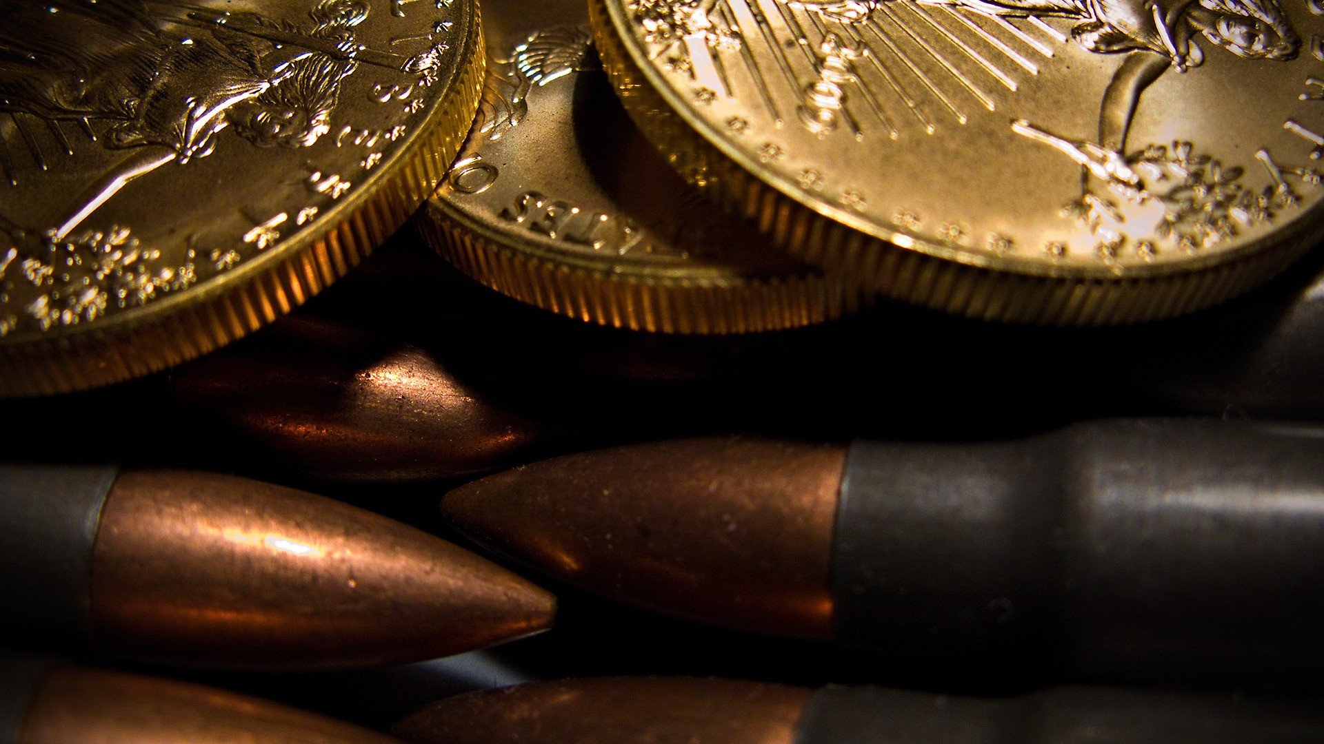 bullet, Coins, Gold, United states Wallpaper