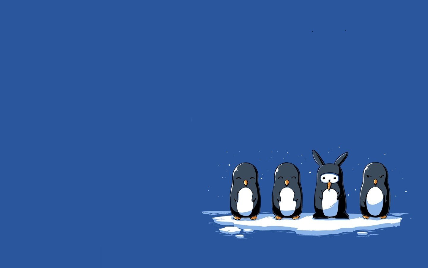 penguins, Simple background HD Wallpapers / Desktop and ...
