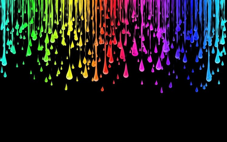 water drops, Spectrum HD Wallpaper Desktop Background