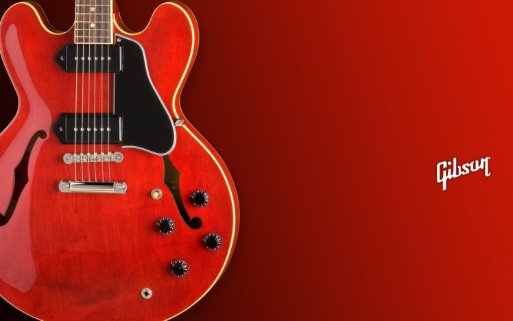 guitar, Gibson ES335 HD Wallpaper Desktop Background