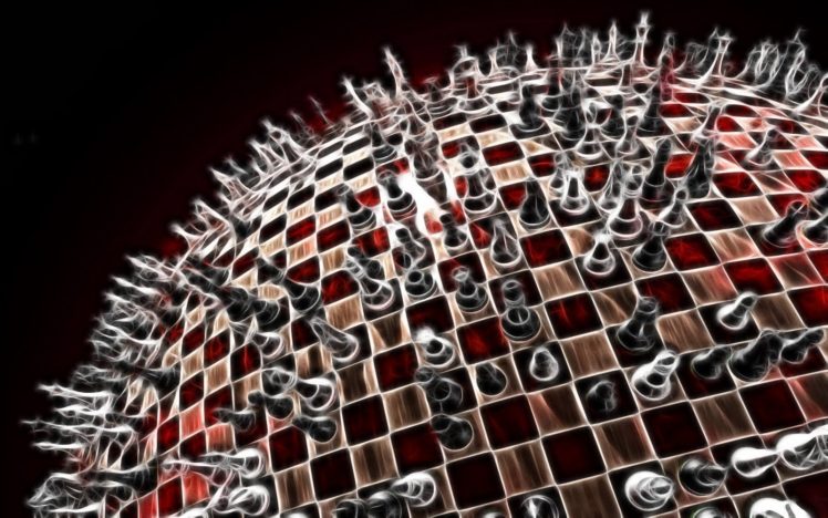 chess, Sphere, Fractalius HD Wallpaper Desktop Background