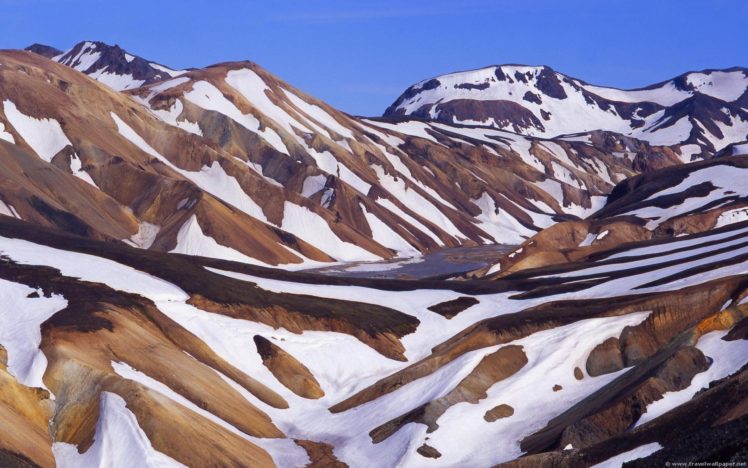 mountain, Snow, Brown, White HD Wallpaper Desktop Background