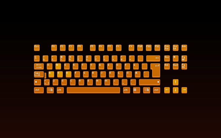 keyboards, Pixel art, Pixelated HD Wallpaper Desktop Background