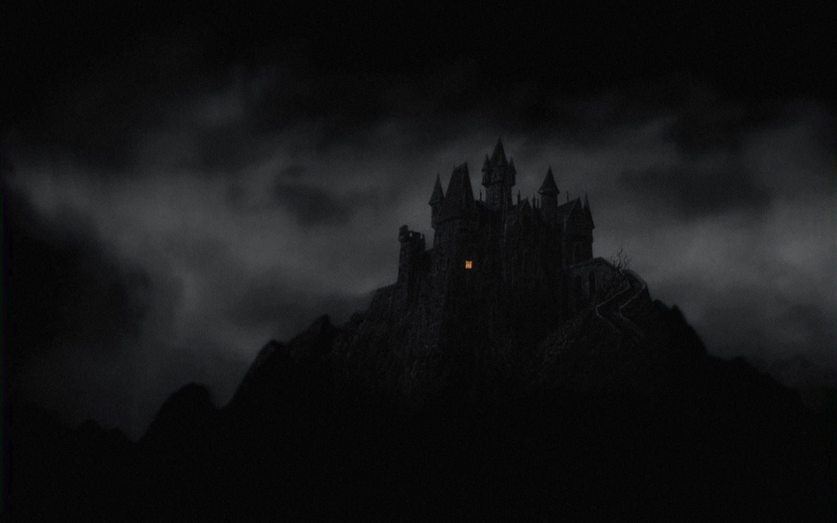 castle, Dark, Night Wallpaper