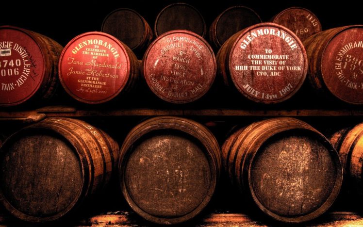 alcohol, Whiskey, Glenmorangie, Barrels HD Wallpaper Desktop Background