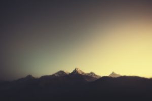 minimalism, Mountain, Sunlight
