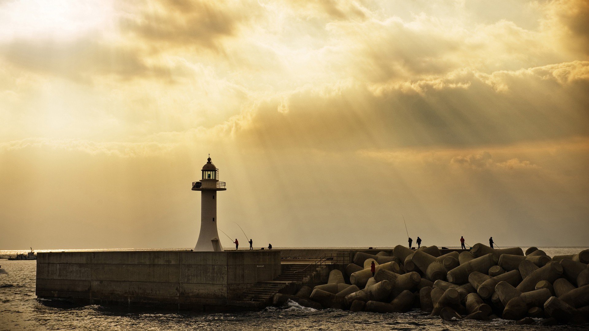 lighthouse, Sunlight Wallpaper