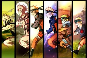 Uzumaki Naruto, Time, Anime boys, Evolution, Running, Panels