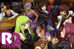 Code Geass, C.C., Kallen Stadtfeld, Kururugi Suzaku, Lamperouge Lelouch, Villetta Nu