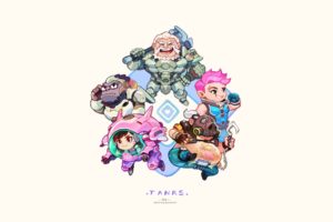 Reinhardt (Overwatch), Winston (Overwatch), Roadhog (Overwatch), Overwatch, D.Va (Overwatch), Zarya (Overwatch)