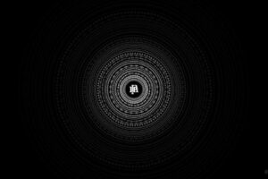 minimalism, Circle, Black