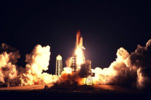 rocket, Launch, Space, Spaceship, Night, NASA