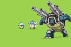 Pokemon, Squirtle, Wartortle, Blastoise