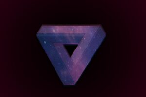 triangle, Space, Penrose triangle, 3D