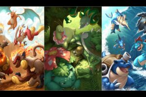 Pokemon, Charizard, Blaziken, Typhlosion, Infernape, Emboar, Serperior, Sceptile, Meganium, Torterra, Venusaur, Blastoise, Feraligatr, Swampert, Empoleon, Samurott