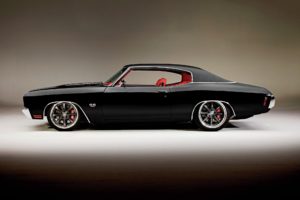 vehicle, Car, Chevrolet Chevelle, Black cars, American cars, Lowrider
