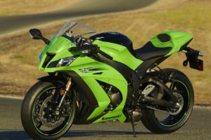 Kawasaki Ninja ZX 10R, Motorcycle, Green, Superbike