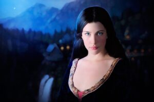 Arwen, Liv Tyler, Women, Blue eyes, The Lord of the Rings, Face, Elves, Dress