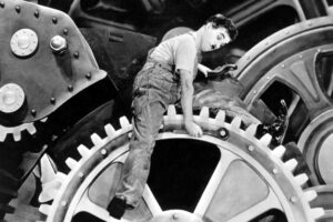 Modern Times, Charlie Chaplin, Gears, Machine