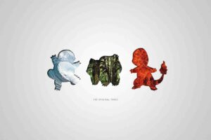 Charmander, Bulbasaur, Squirtle, Pokemon First Generation