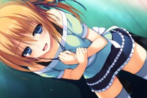 anime girls, Skirt, Stockings, Thigh highs