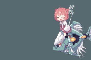 anime girls, Solid color, Yuru Yuri, Akaza Akari