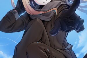 long hair, Blonde, Blue eyes, Anime, Anime girls
