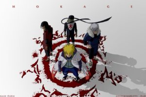 Naruto Shippuuden, Anime, Manga, Namikaze Minato, Hokage, Hiruzen Sarutobi, Hashirama Senju, Tobirama Senju