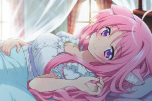 Dog Days, Millhiore F. Biscotti, Anime, Anime girls, Inumimi, Animal ears, Pink hair, Purple eyes